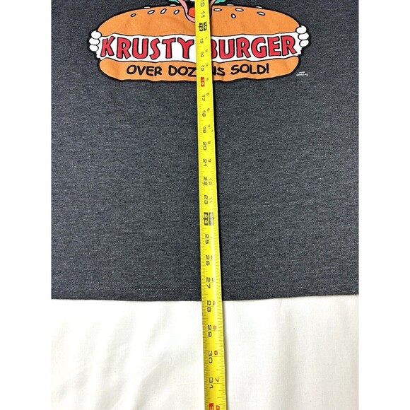 The Simpson's Krusty The Clown "Krusty Burger" T Shirt Grey Large SKU LRC2-0 - Picture 4 of 7